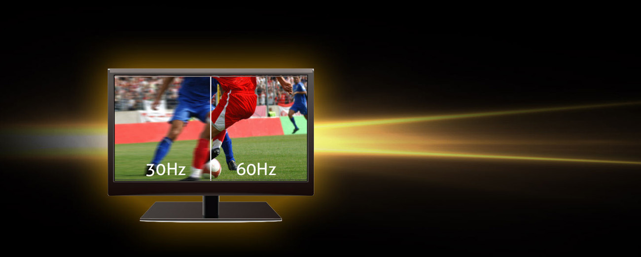 A comparison in image quality between 30 Hz and 60 Hz